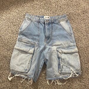 Light Blue Women’s Cargo Shorts